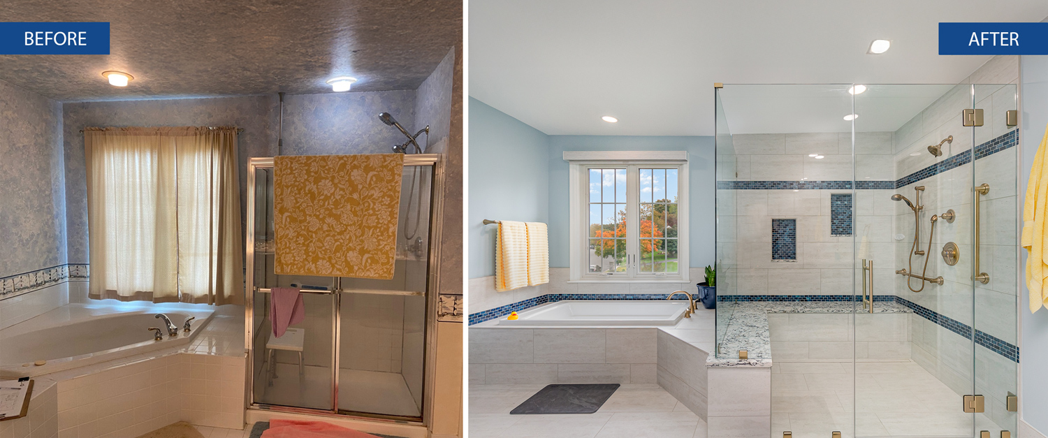 Coastal Inspired Bathroom Befores Afters 1