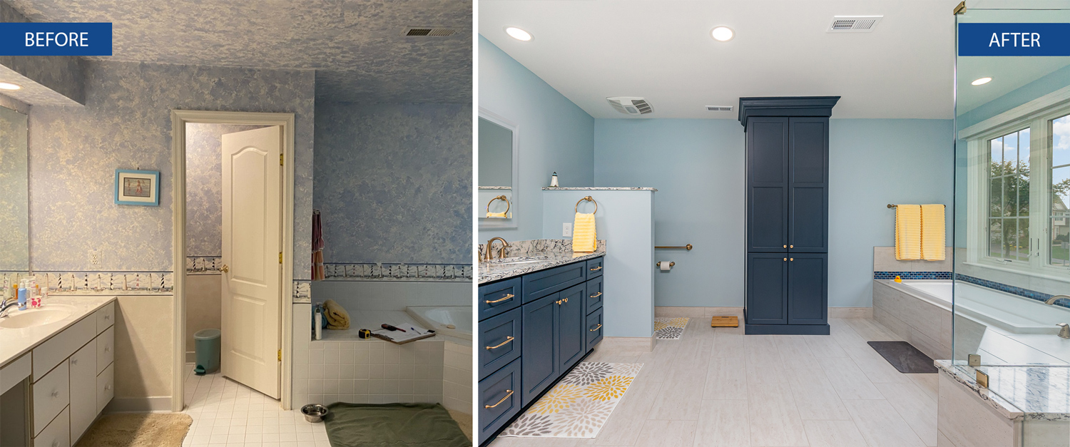 Coastal Inspired Bathroom Befores Afters 2