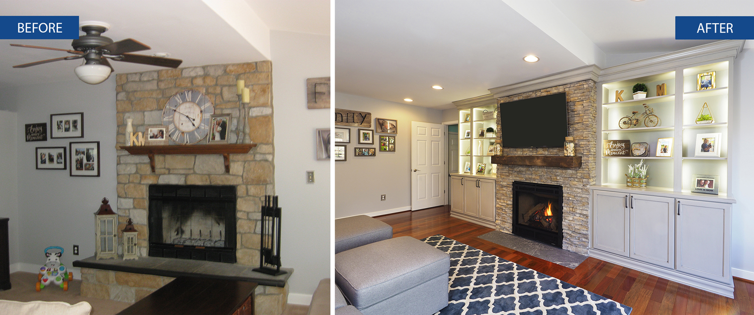 Family Room Makeover Befores Afters 2