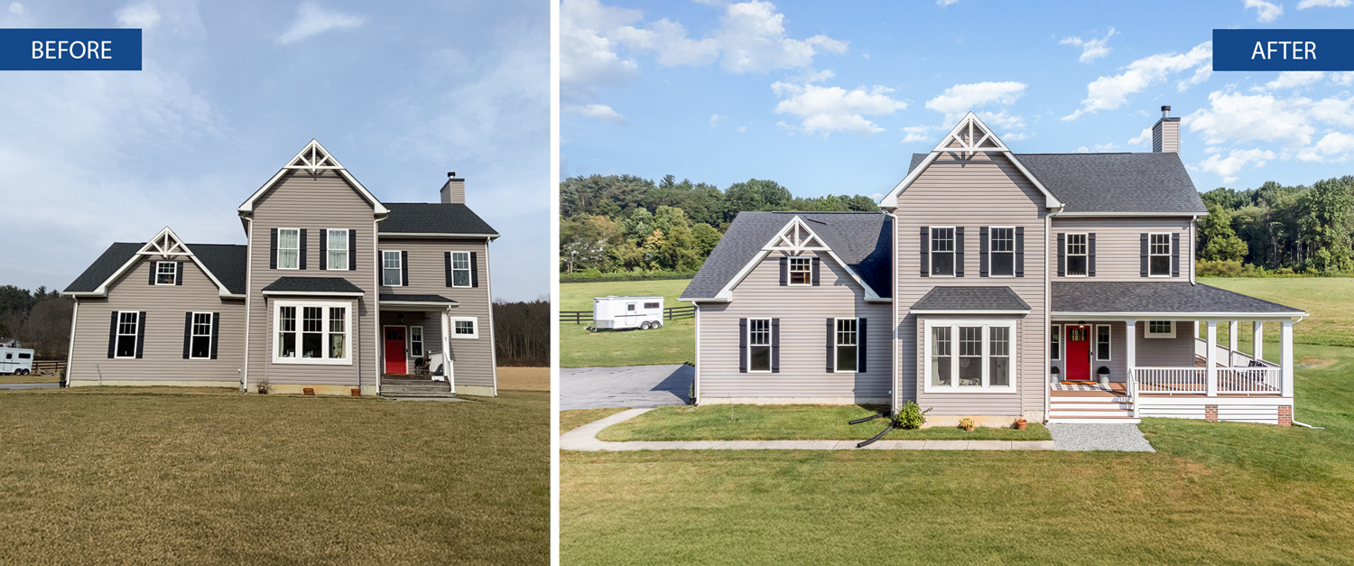 FarmhousePorchAddition Befores Afters1