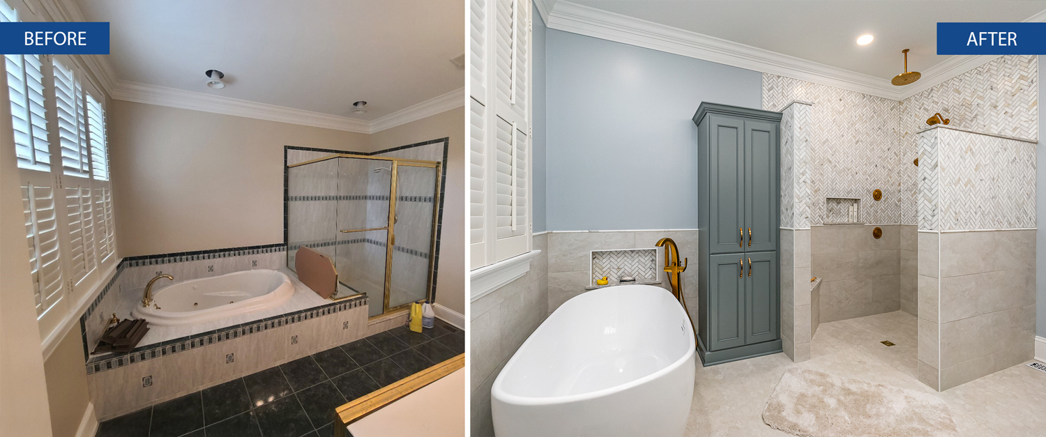 Stylish Bathroom Update Befores Afters 1