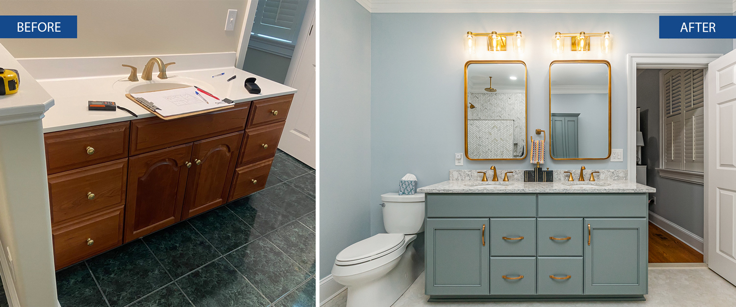 Stylish Bathroom Update Befores Afters 3