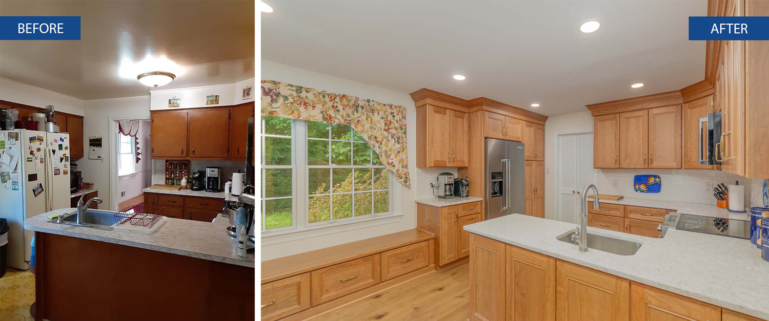 Vintage Kitchen Update before after2 1