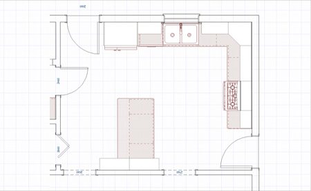 Kitchen renovation lite Floor Plan